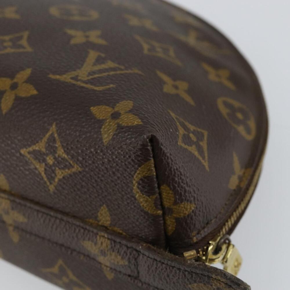 LOUIS VUITTON Monogram Trousse Demi Ronde Cosmetic Pouch M47520 LV Auth BA6539 - Picture 15 of 16